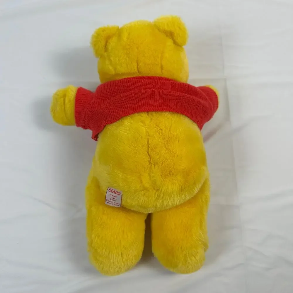 Vintage 1980s Sears Winnie The Pooh Bear Plush Stuffed Animal